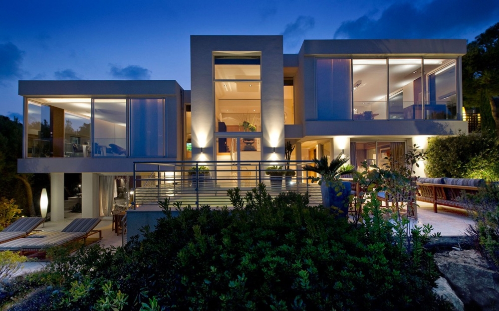 Top 50 Modern House Designs Ever Built! - Architecture Beast - Modern house design at night