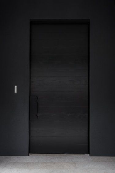 all black modern doors