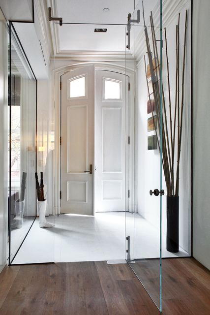 thin glass indoor doors